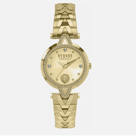 Versus Versace Womens V Versus Gold 34mm Bracelet Fashion Watch
